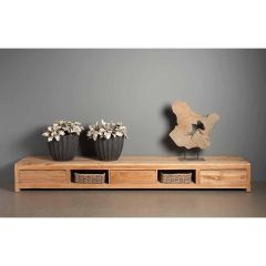 Corona tv-meubel - 300 cm - bruin