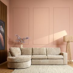 Almo 2,5-zitsbank divan links - beige