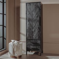 Ziano opbergkast - 55 cm rechts - zwart