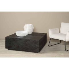 Ziano salontafel vierkant - 80 cm - zwart