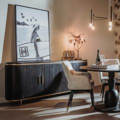 Rivello dressoir - 210 cm - zwart