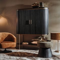 Rivello wandkast - 145 cm - zwart