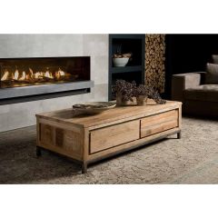 Venetie salontafel dicht - 135 cm - bruin