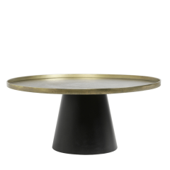 Salontafel Popeta Ø75 cm antiek brons van het woonmerk Light & Living
