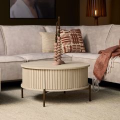 Salontafel Madison ø80 cm rond - zand