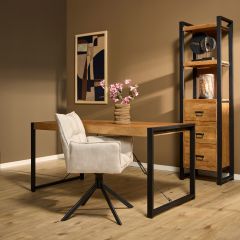 Rechthoekige eettafel Boaz - 160 cm - naturel