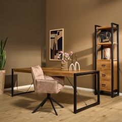 Rechthoekige eettafel Boaz - 180 cm - naturel