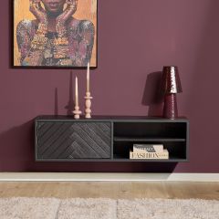 Starfurn Zwevend tv-meubel New York 120 cm - zwart