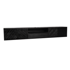 Zwevend tv-meubel New York 240 cm - zwart