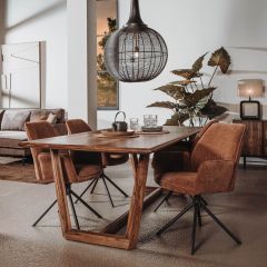 Dimaro eettafel - 200 cm - bruin