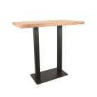 Restaurant/Bartafel 120x70x108 cm - straight edge - naturel