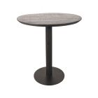 Restauranttafel Ø70x74 cm - sloppy edge - zwart