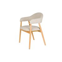 Puur Clay arm eetkamerstoel hout