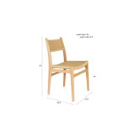Dutchbone Cecille eetkamerstoel - naturel