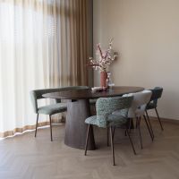 Puur Vandy ovale eettafel - bruin
