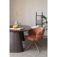 Puur Vandy ovale eettafel - bruin