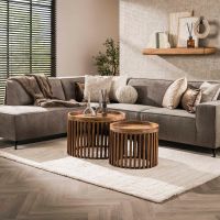 Fraaai Odila salontafel mangohout set van 2 - OUTLET B