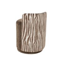 By-Boo Eetkamerstoel Marque - bruin/zebra