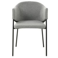 DS4U Elza eetkamerstoel boucle grijs