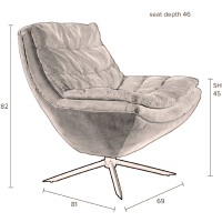Loungestoel Vince
