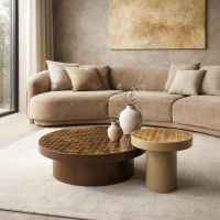 Brix Tylo salontafel ø80 cm - bruin