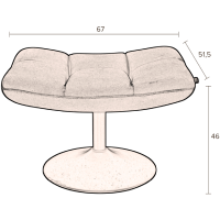 Hocker Bar Velvet
