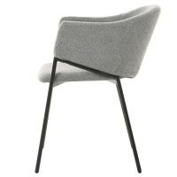 DS4U Elza eetkamerstoel boucle grijs