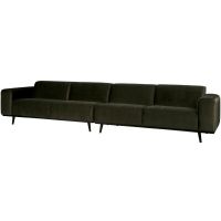 4-zits Bank Statement XL 372 Cm Fluweel Warm Groen