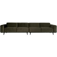 Woood 4-zits Bank Statement XL 372 Cm Fluweel