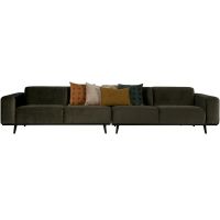 Woood 4-zits Bank Statement XL 372 Cm Fluweel