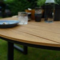 Arezzo picknickset rond polywood teaklook