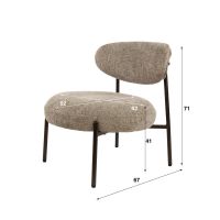 Fraaai Pugh fauteuil tissee cargo - zand - OUTLET B