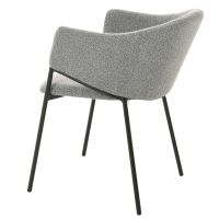 DS4U Elza eetkamerstoel boucle grijs