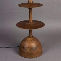 Dutchbone Cath vloerlamp - walnoot