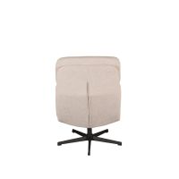 Label51 Alvar fauteuil bouclé - naturel + hocker