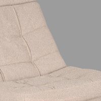 Label51 Alvar fauteuil bouclé - naturel + hocker