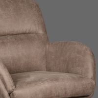 Label51 Moss fauteuil micro suede - taupe