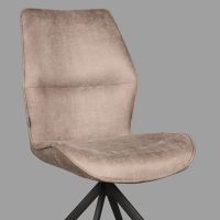 Label51 Comfy eetkamerstoel micro suede - taupe