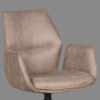Label51 Mellow eetkamerstoel micro suede - taupe