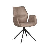 Label51 Mellow eetkamerstoel micro suede - taupe