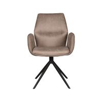 Label51 Mellow eetkamerstoel micro suede - taupe