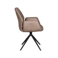 Label51 Mellow eetkamerstoel micro suede - taupe