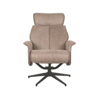 Label51 Verdal fauteuil micro suede - taupe