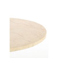 Light & Living Tomar bijzettafel Ø59x41 cm - zand-roze marmer/light goud