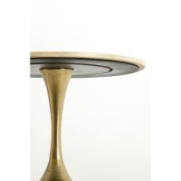 Light & Living Tomar bijzettafel Ø59x41 cm - zand-roze marmer/light goud