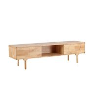 Svea Delmar tv-meubel 200x45x55 cm - naturel rubberwood