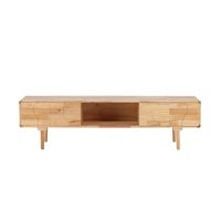 Svea Delmar tv-meubel 200x45x55 cm - naturel rubberwood
