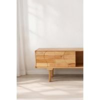 Svea Delmar tv-meubel 200x45x55 cm - naturel rubberwood