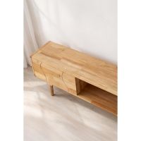Svea Delmar tv-meubel 200x45x55 cm - naturel rubberwood