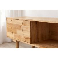 Svea Delmar tv-meubel 200x45x55 cm - naturel rubberwood